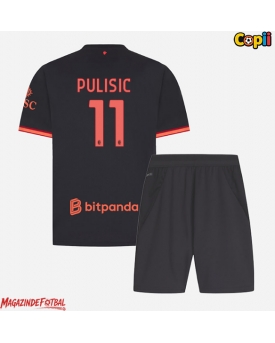 AC Milan Christian Pulisic #11 Echipament de Fotbal Replică 2026-27 Copii Treilea (+ Șorturi)